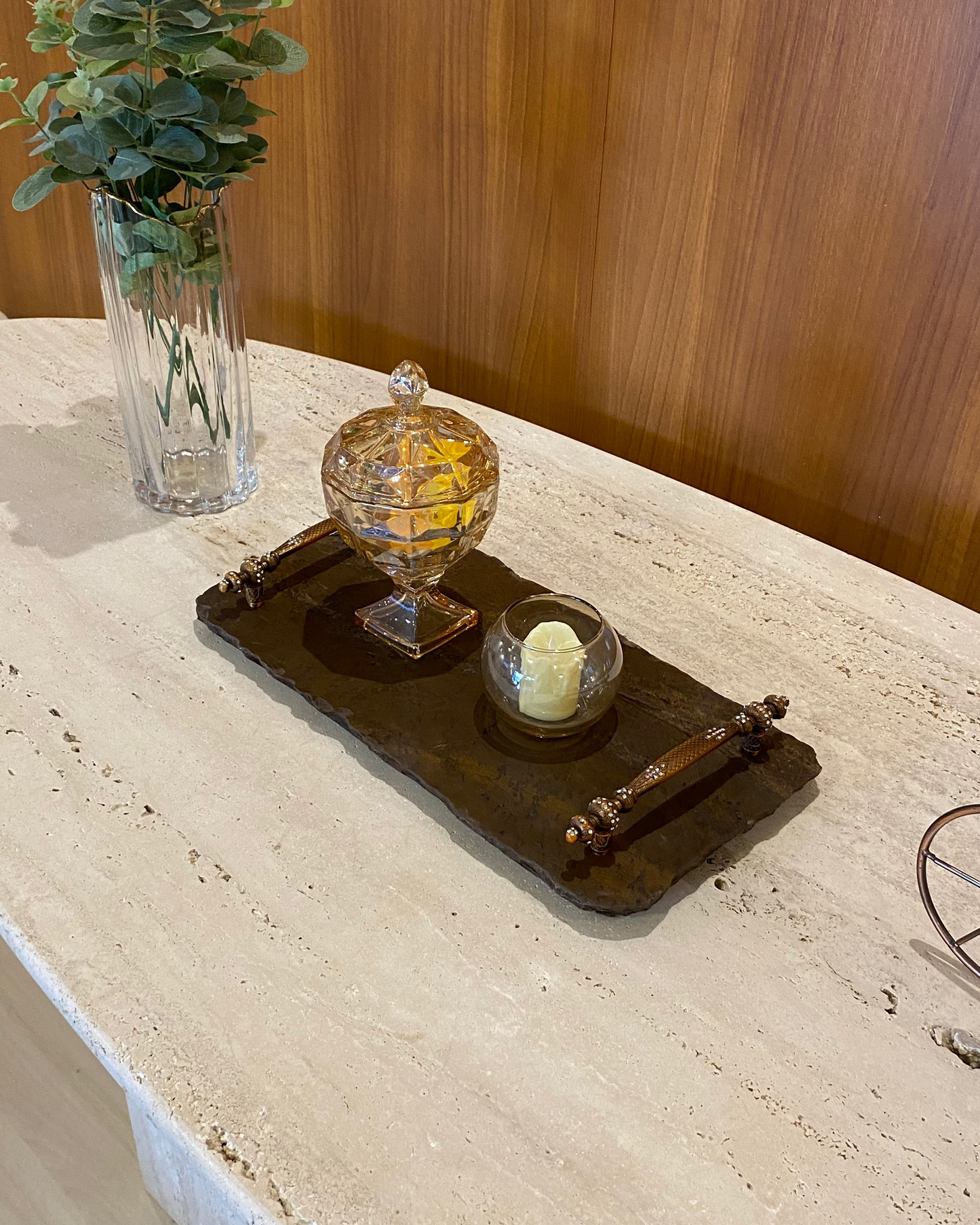 Bandeja Multifuncional Orgânica Quartzito Bronzite