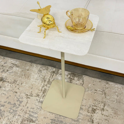 Mesa Quadratto Travertino Romano