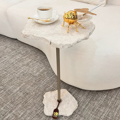 Mesa Orgânica Mármore White Cream