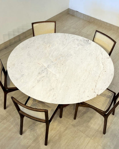 Mesa de Jantar Malbec Mármore Calacatta Premium