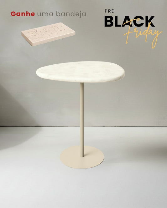 Mesa Tulipa Mármore Cappuccino