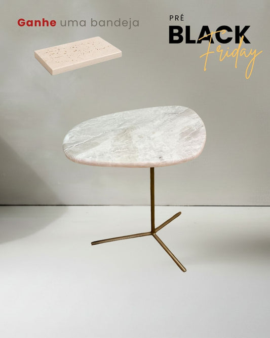 Mesa Flamingo Mármore Travertino Cappuccino