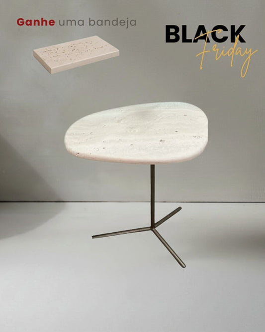 Mesa Flamingo Mármore Travertino Romano