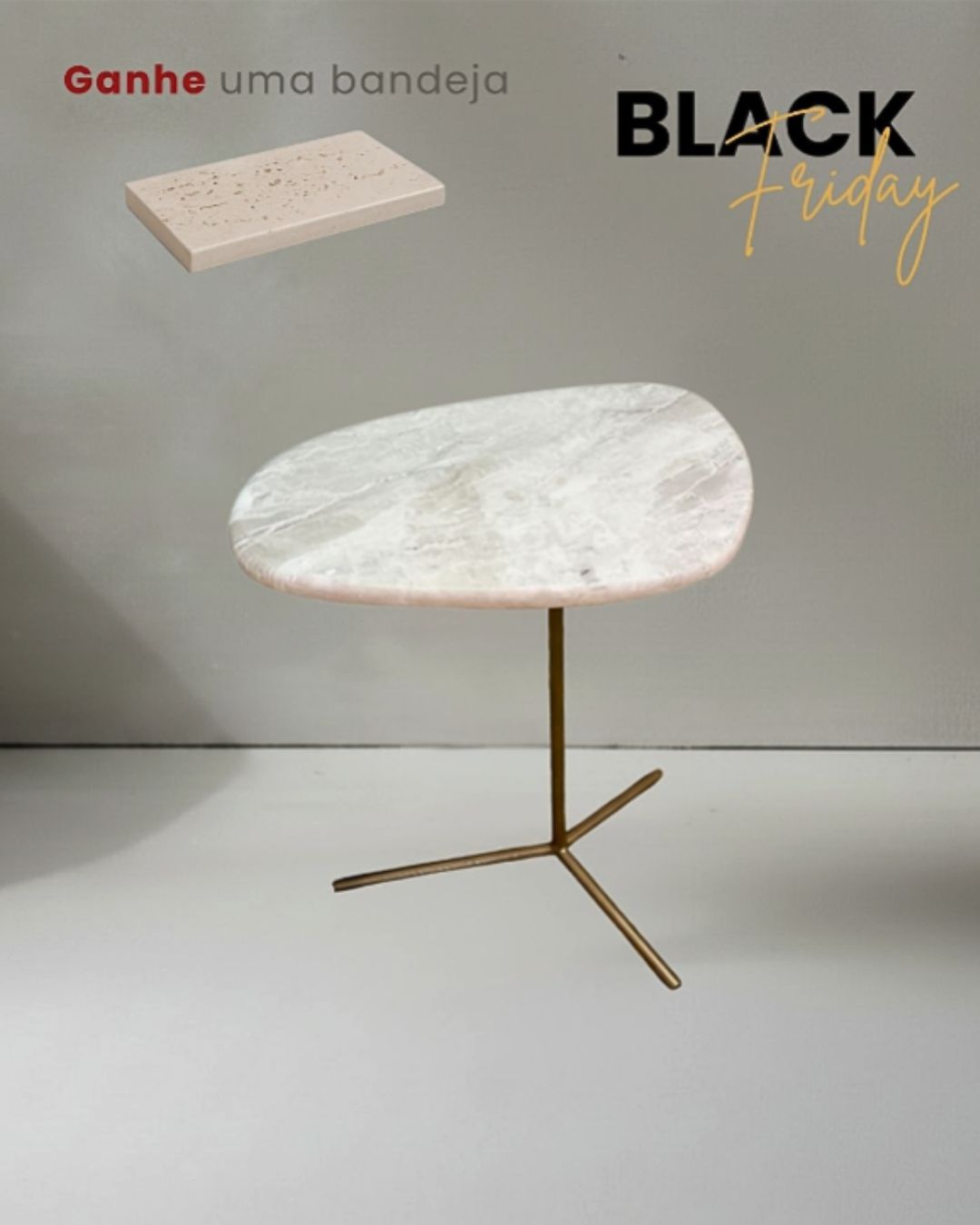 Mesa Flamingo Mármore Travertino Cappuccino