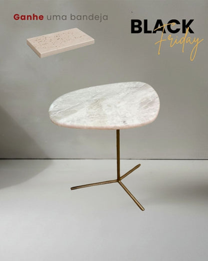 Mesa Flamingo Mármore Travertino Cappuccino