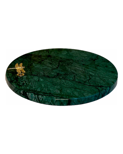 Bandeja Mesa Posta Mármore Verde Guatemala Pegador Libélula