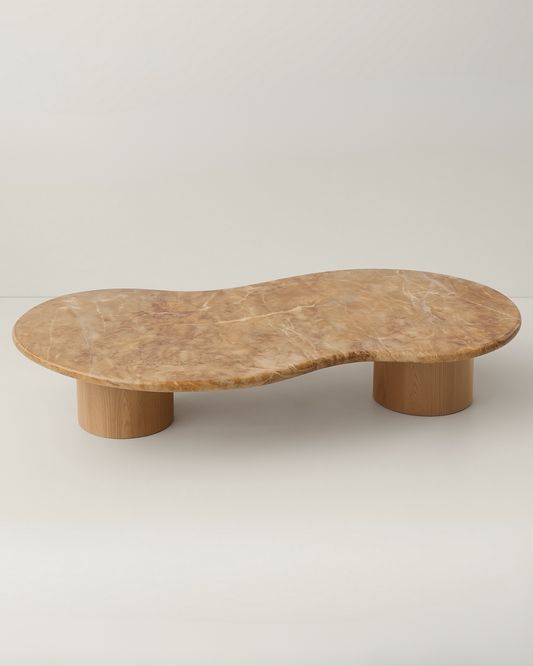 Mesa de Centro Sonatta Mármore Oro Perlato
