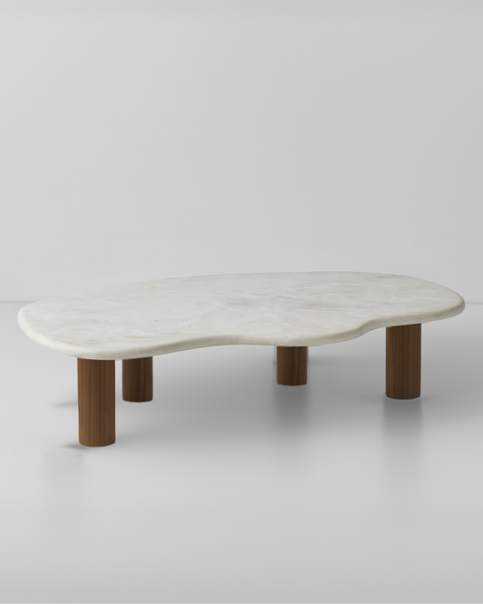 Mesa de Centro Dunas Mármore Calacatta