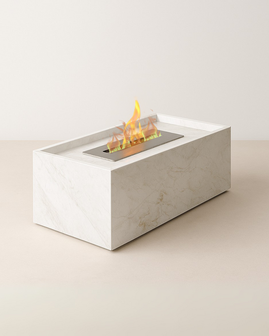 Lareira Vulcano (portátil) Mármore Calacatta Premium