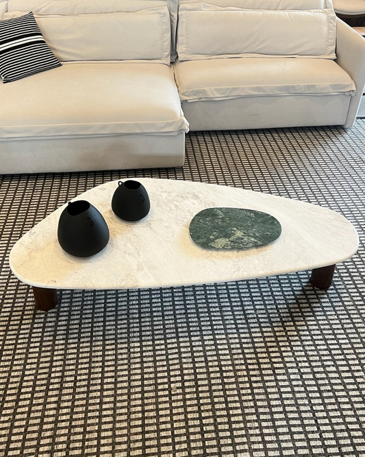 Mesa de Centro Itália Mármore Calacatta Premium