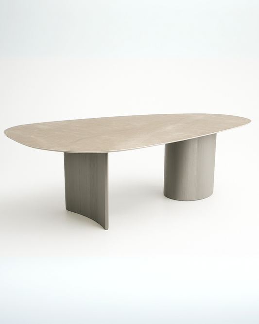 Mesa de Jantar Itália Quartzito Tecnológico Taj Mahal