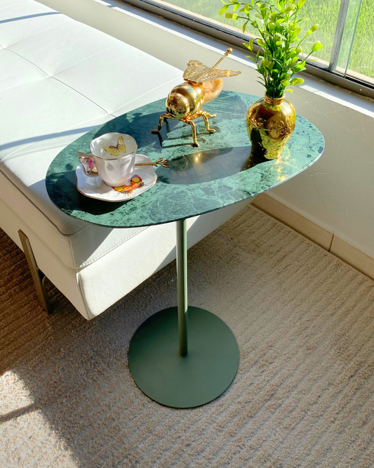 Mesa Tulipa Slim Mármore Verde Guatemala