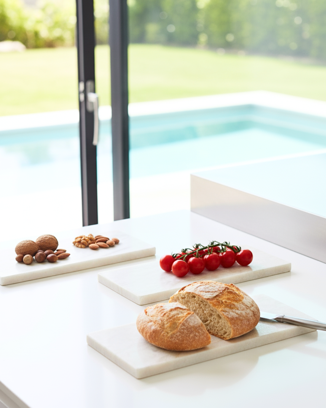 Bandeja Multifuncional Slim Mármore Calacatta Premium