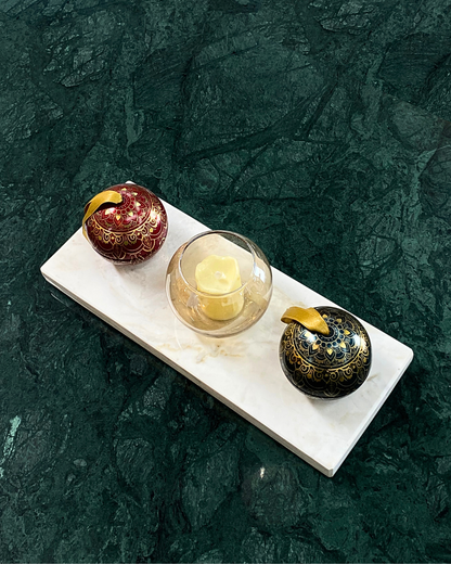 Bandeja Multifuncional Slim Mármore Calacatta Premium