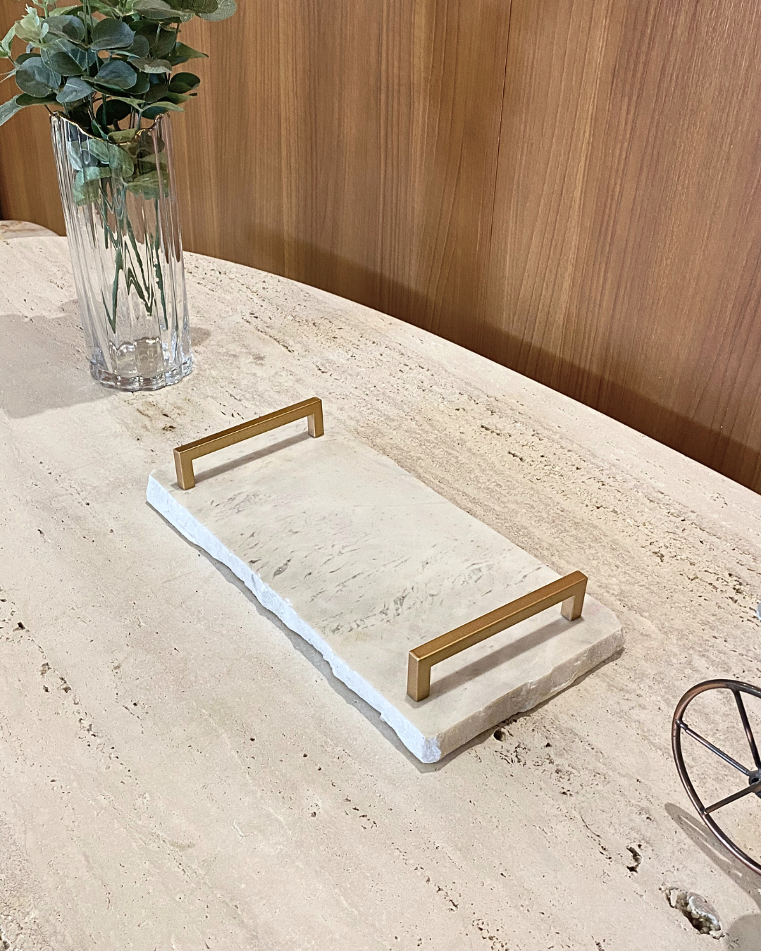 Bandeja Multifuncional Orgânica Mármore Calacatta Premium