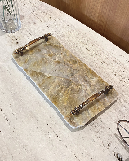 Bandeja Multifuncional Orgânica Quartzito Oro Perlatto