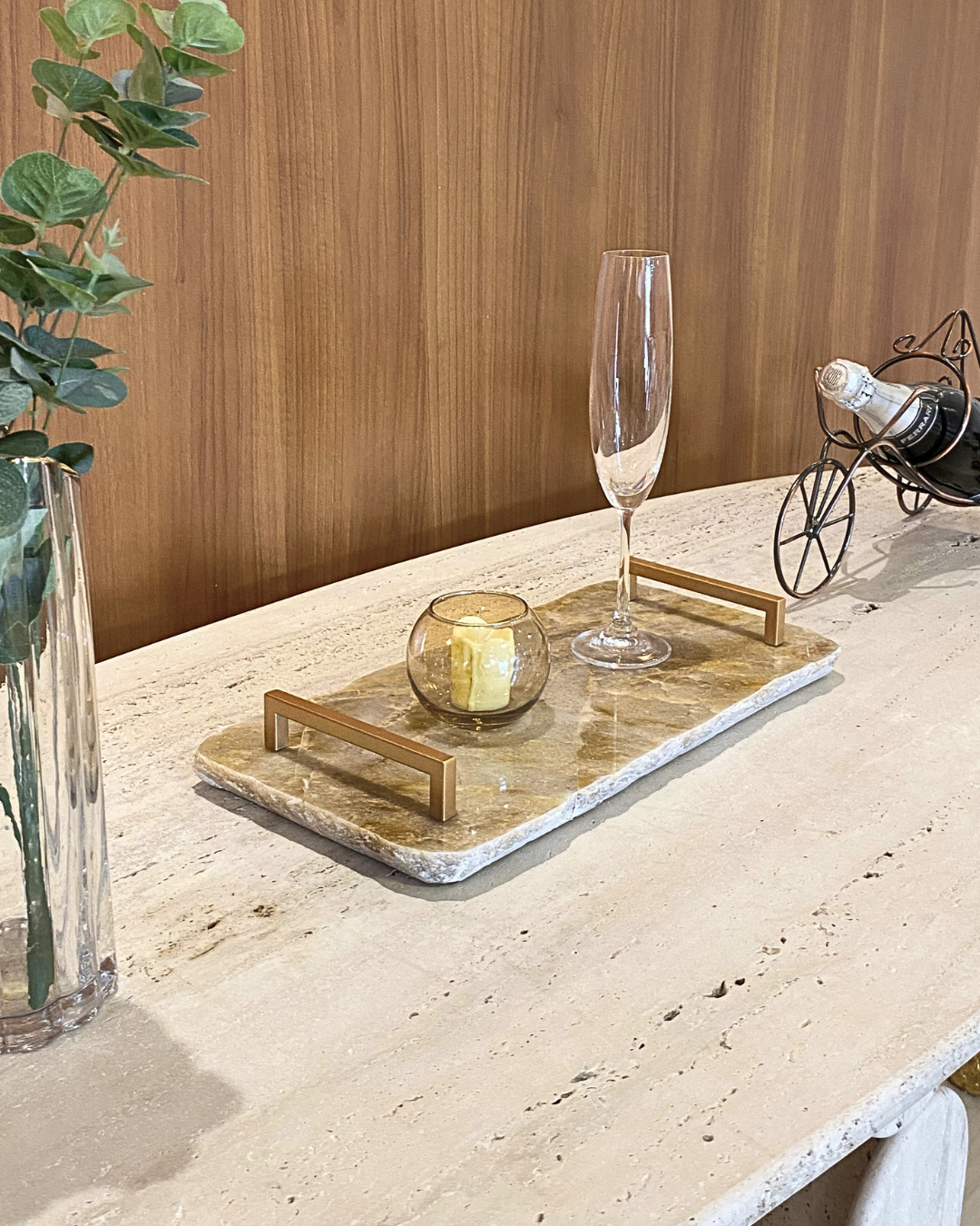 Bandeja Multifuncional Orgânica Quartzito Oro Perlatto