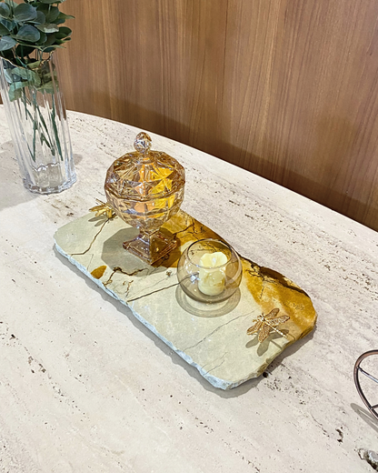 Bandeja Multifuncional Orgânica Quartzito Terracota Imperial