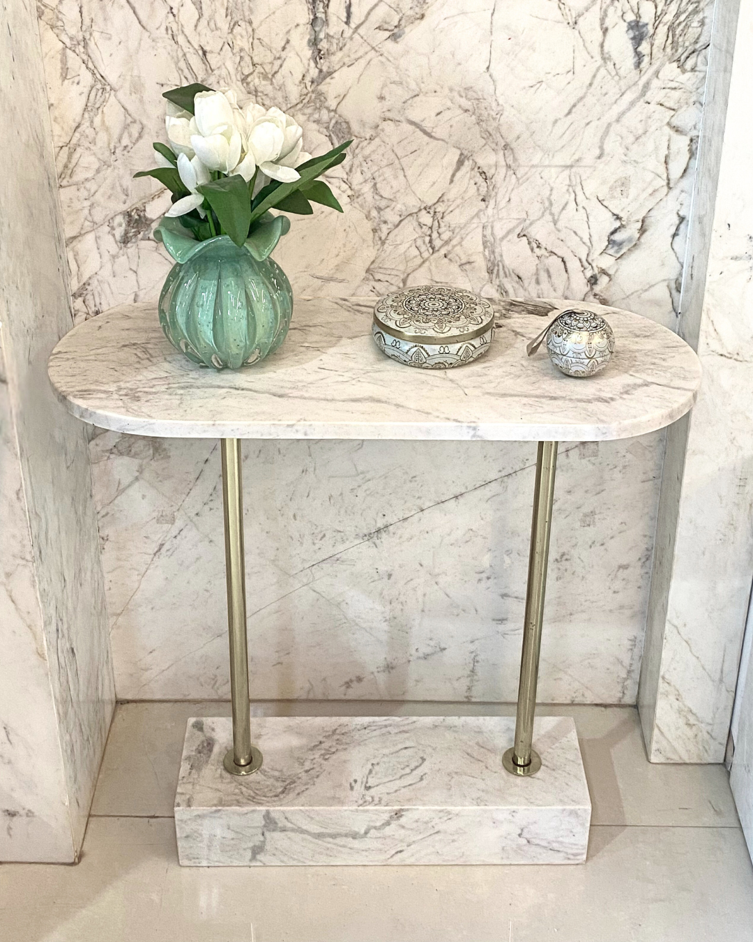 Aparador Coliseu em Mármore Calacatta Premium