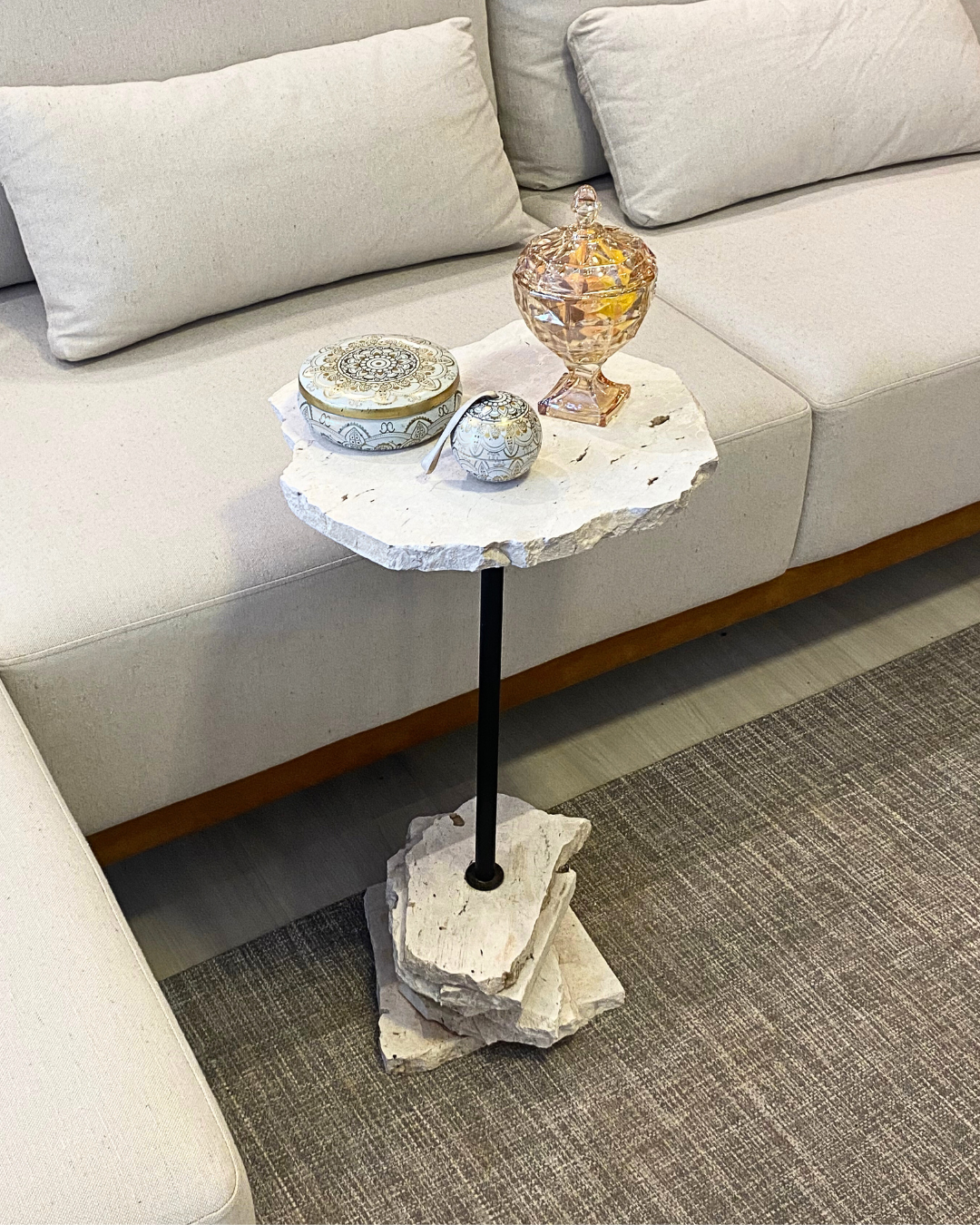 Mesa La Roca Travertino Cappuccino