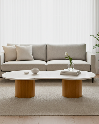 Mesa de Centro Sonatta Mármore Calacatta Premium