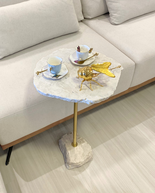 Mesa La Rocca Mármore Travertino Cappuccino