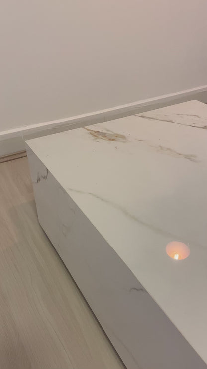 Mesa de Centro Rocca Porcelanato Calacatta