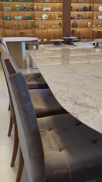 Mesa de Jantar Wine Quartzito Perla Vinhedo