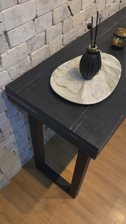 Aparador / Buffet Sierra di Marmo Mármore Nero Striatto