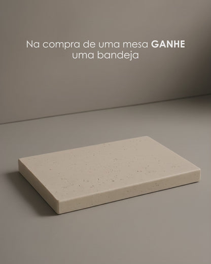 Mesa Quadratto Quartzito Terracota Imperial