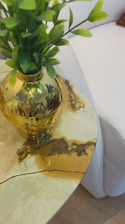 Mesa Tulipa Slim Quartzito Terracota Imperial