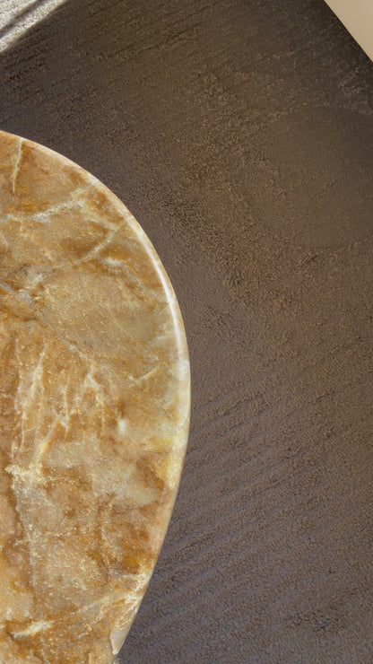 Mesa de Centro Sonatta Mármore Oro Perlato