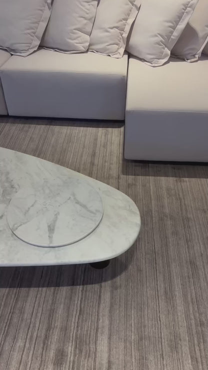 Mesa de Centro Itália Mármore Calacatta Premium