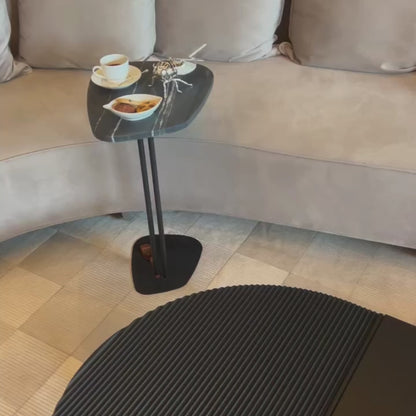 Mesa Concha Mármore Nero Striatto