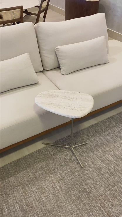 Mesa Flamingo Mármore Travertino Romano