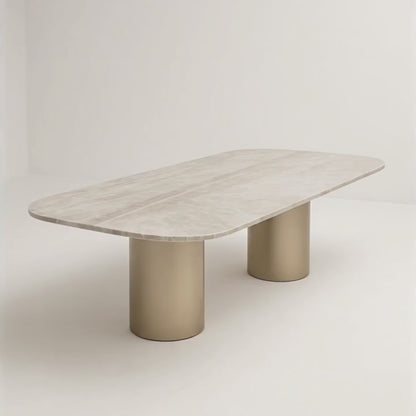 Mesa de Jantar Londres Quartzito Perla Santana