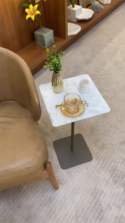 Mesa Quadratto Mármore Calacatta